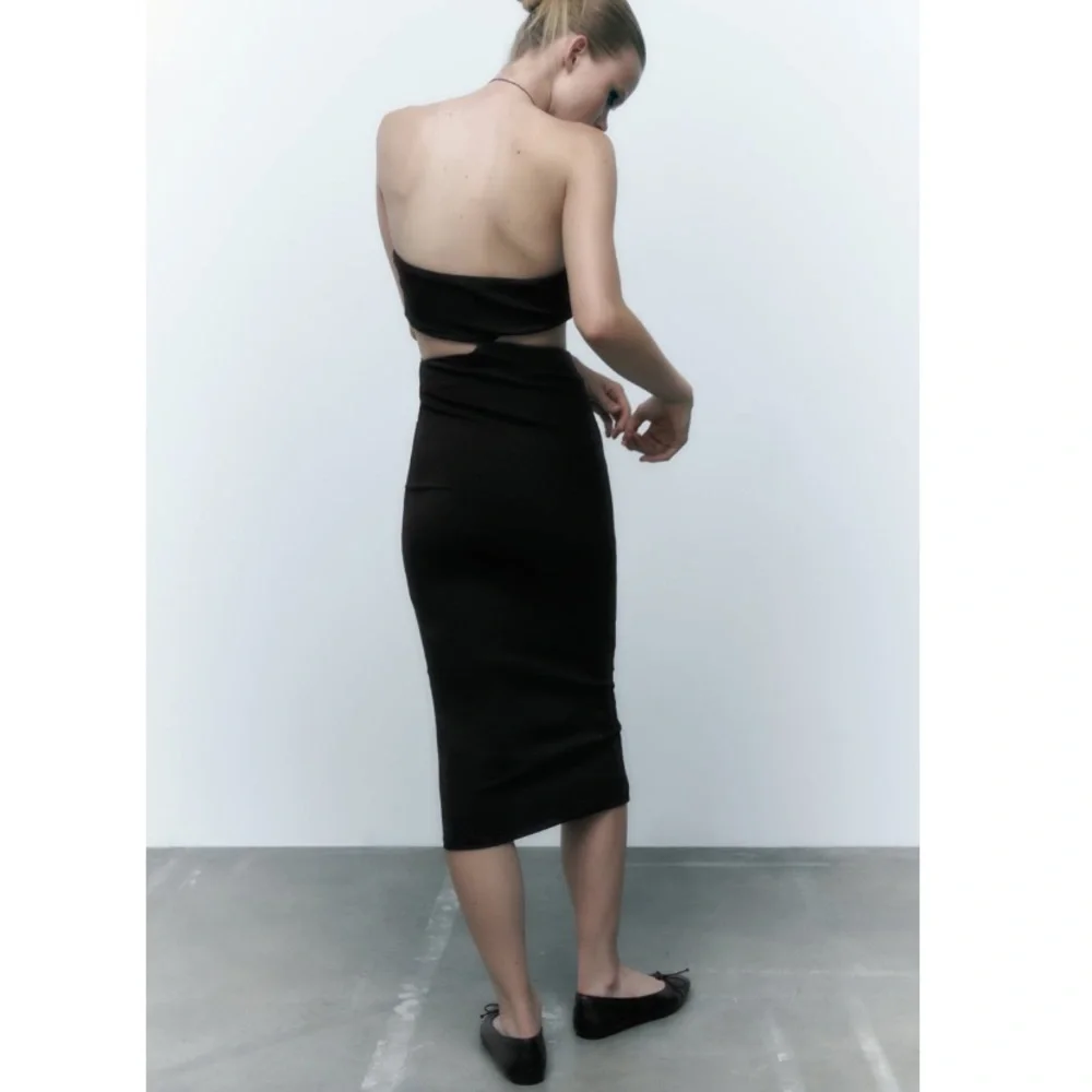 NEW! Zara Black Cutout Dress - Picture 4 of 10